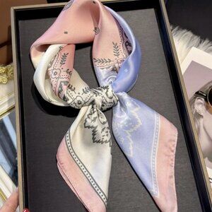 Soft Stain Neck Scarf Fashion Shawl Warp Elegant Luxury Square Scarves